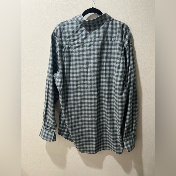 Jos.A. Bank Men's Tailored Fit Shirt - Gray Checkered, XL, EUC, casual, quality - Picture 2 of 6